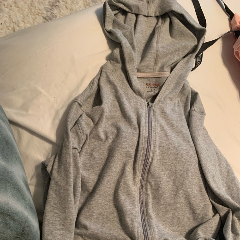 Grey Zip Up Womens  Jacket